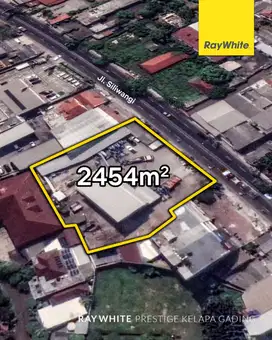 Luas Tanah 2454 m2, Ex Workshop, Tanah di Bekasi Barat, Bekasi