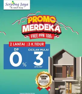 Serpong Jaya Cluster Neo Padma Free PPn 100% 3Kamar Tidur