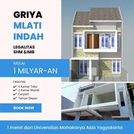 Dijual Rumah Mewah dengan desain Moderen di Mlati Sleman