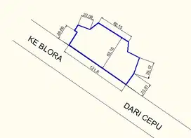 DIJUAL TANAH STRATEGIS: PINGGIR JALAN RAYA PROVINSI (Jiken Blora)