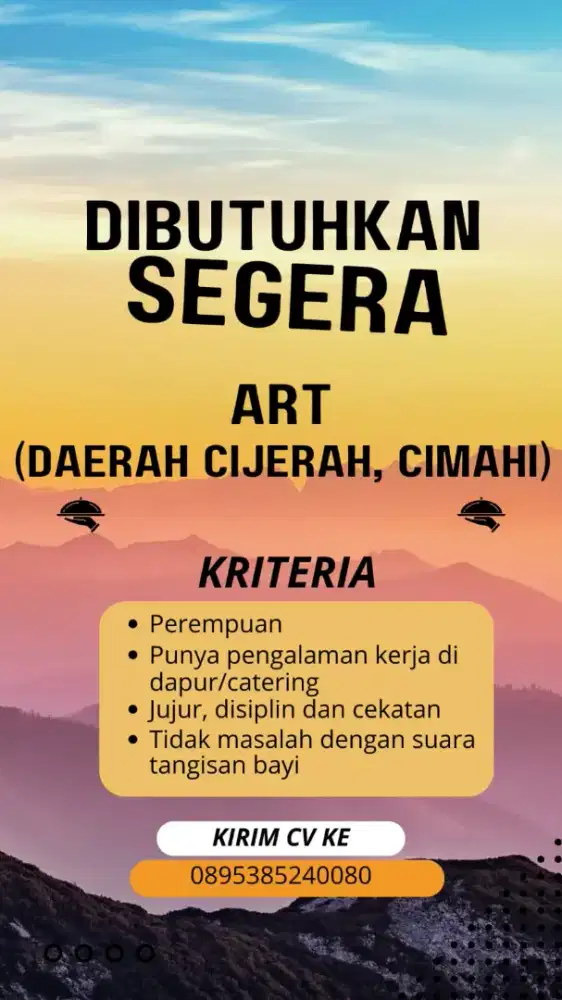 Dibutuhkan ART Segera