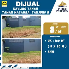 DIJUAL KAVLING MURAH DI TAMAN MASAMBA COCOK BUAT RUMAH IMPIAN