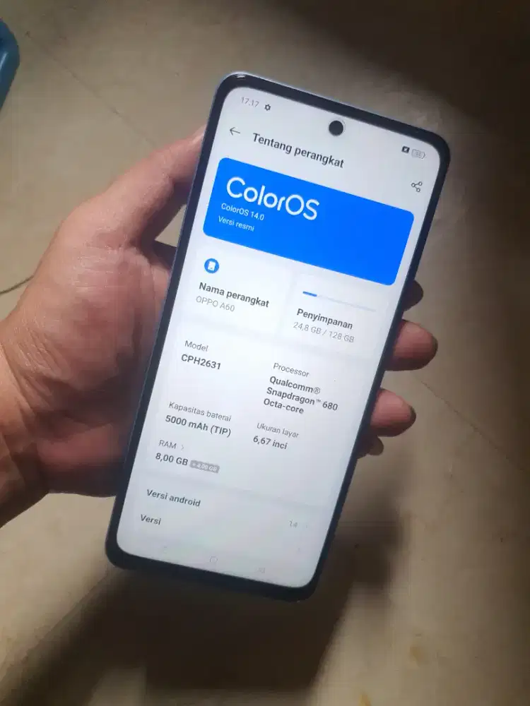 Oppo a60 Ram 8/128