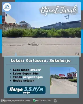 Tanah Pergudangan di Sukoharjo