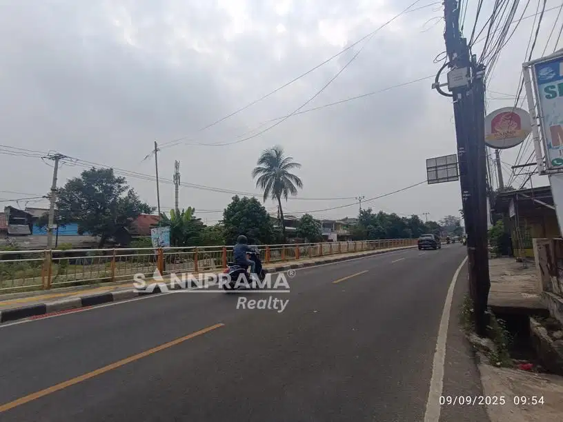 Dijual tanah sangat strategis di jalan raya Sawangan Depok