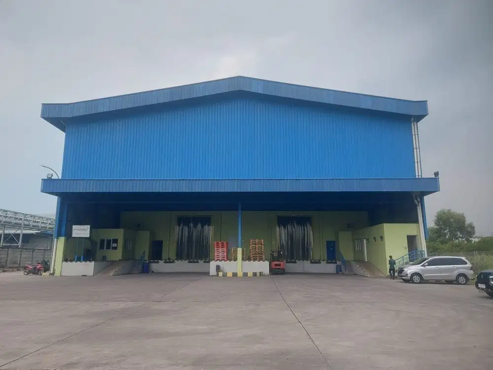 Jual tanah kavling dan bangunan gudang Jababeka