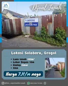 Tanah Lokasi Grogol Solobaru