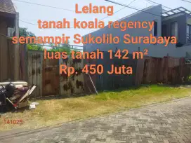Lelang tanah perum koala regency Sukolilo Surabaya