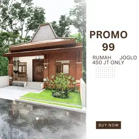 PROMO BESAR BESARAN  RUMAH DI JOGJA MODEL JOGLO 400 JT AN