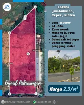 Tanah Pekarangan Dekat Exit Tol Ceper