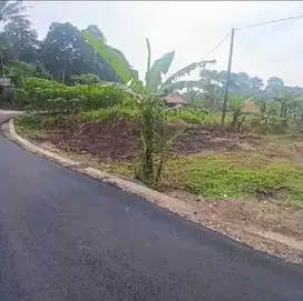 Dijual tanah dekat kantor BPK, BI, UIN,pinggir jalan aspal, SHM, 200rb
