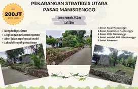 Tanah pekarangan utara Pasar Manisrenggo