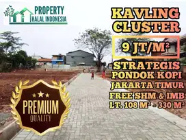 Kavling Cluster Pondok Kopi BKT Bebas Banjir Free SHM IMB BBN NOTARIS