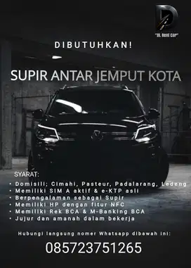 DIBUTUHKAN SUPIR MOBIL