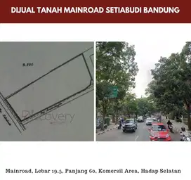 Tanah Mainroad Setiabudi Strategis Di Kota Bandung Cocok Untuk Usaha