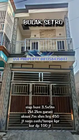 BULAK SETRO RUMAH BARU SIAP HUNI