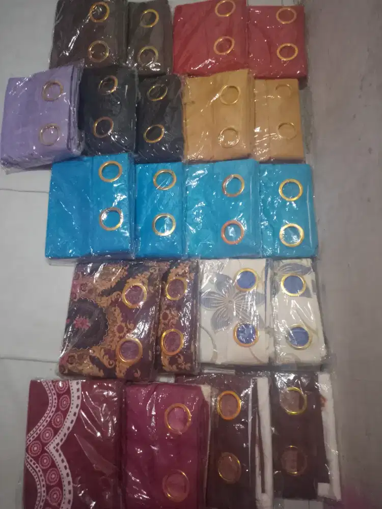 Jual gorden smoke ring pintu jendela