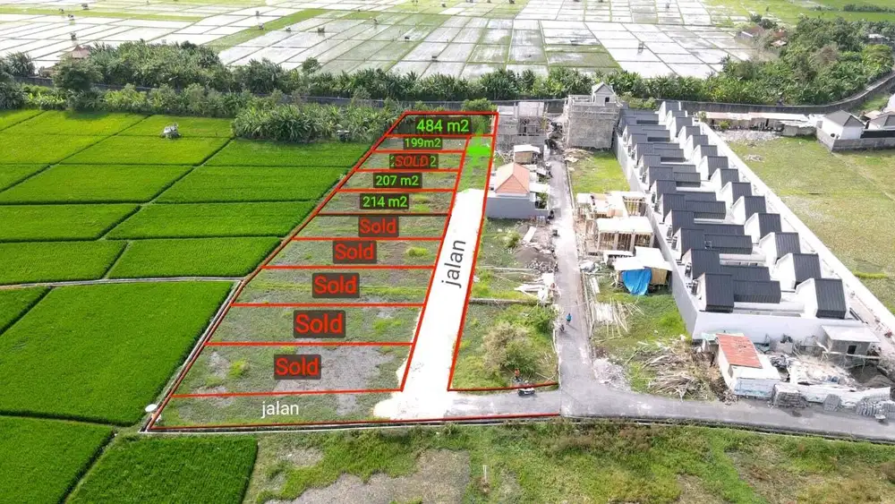 Tanah 484m2 , selama 30 tahun area Seminyak
