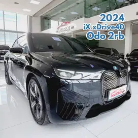 BMW iX xDrive40 Electric 2024 NIK 2023 Black on Mocca Listrik EV Hitam