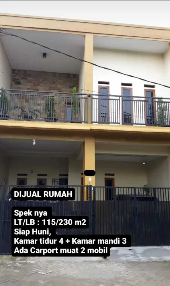 Rumah 2 lantai lokasi dekat stasiun Cisauk