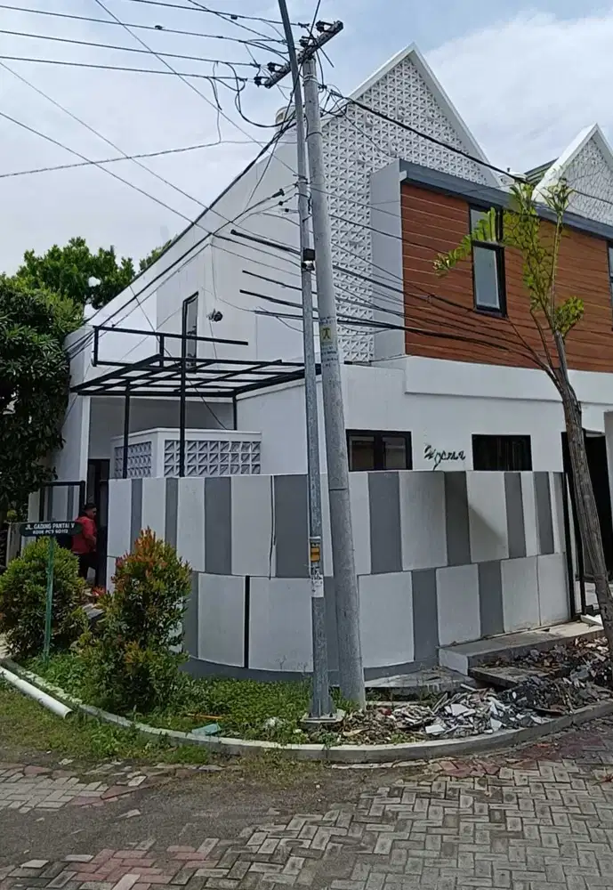 Lebar 9 Harga 1,8M nego, Rumah Gress 2Lt sangat dekat raya Kenjeran