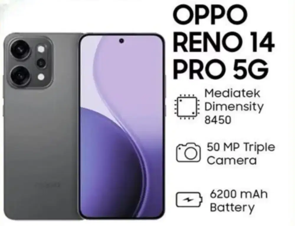 OPPO RENO 14 PRO 12/512GB BISA KREDIT SYARAT HANYA KTP SAJA
