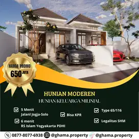 Rumah Impian 3 Kamar Tidur hanya 400 meter ke Jl Berbah-Sleman