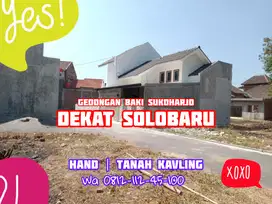 TANAH KAVLING PERUMAHAN MURAH GEDONGAN BAKI SUKOHARJO DEKAT SOLOBARU