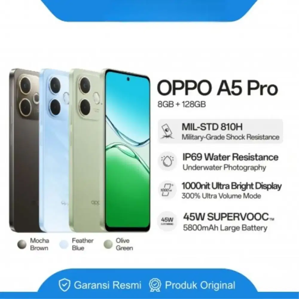 OPPO A5 PRO 8/128GB BISA KREDIT SYARAT KTP SAJA