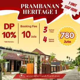 Rumah Siap Huni Konsep Etnik Tropis Di Prambanan