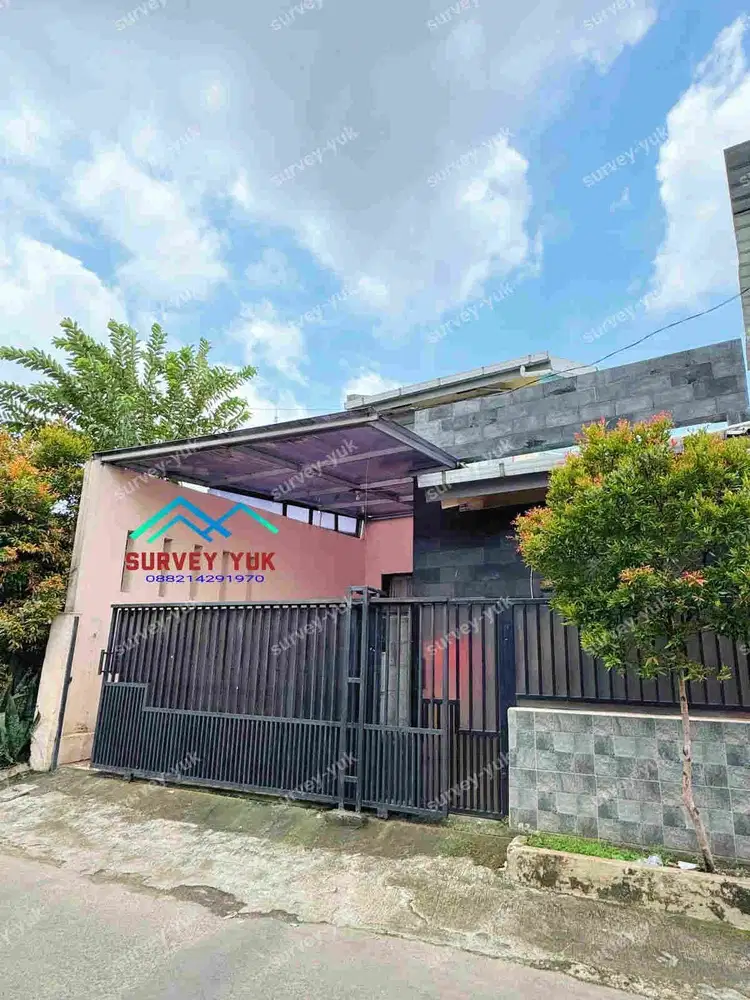 Rumah dikampung pinggir jalan lt 100 m2  lb 90m2 shm  Pondok Aren