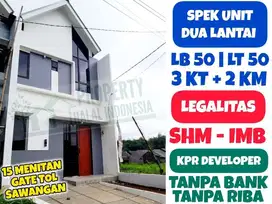 Rumah Murah Siap Huni Dua Lantai Sawangan Depok KPR DEVELOPER Non Bank