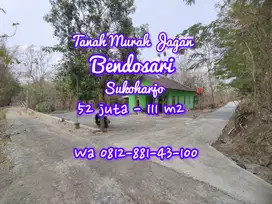 JUAL TANAH KAVLING MURAH DI JAGAN BENDOSARI SUKOHARJO TIMUR MULUR
