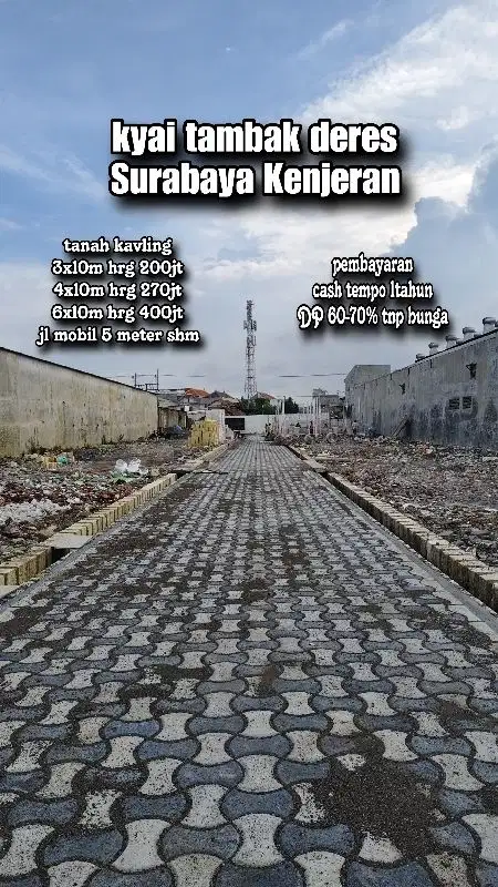 kyai tambak deres kenjeran tanah kavling