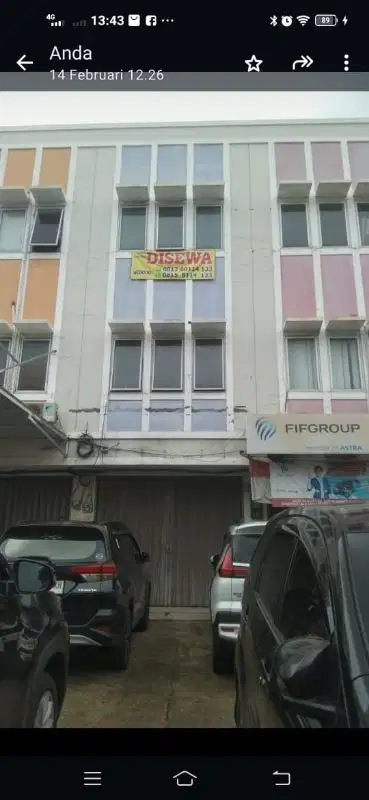 Ruko 3 lantai ,cck utk kantor, usaha dll