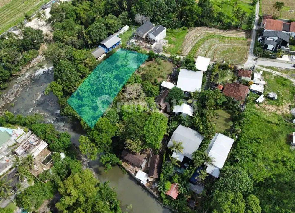 Dijual Tanah 1750m² di Pantai Nyanyi Tabanan Los Sungai View Jungle