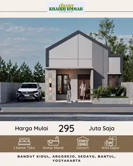 Rumah 200jt an di Argorejo Sedayu Bisa KPR Sertifikat Aman SHM Lengkap