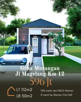 RUMAH MODEL LIMASAN DI SLEMAN UTARA 500JT-an TANAH LUAS