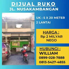 JUAL RUKO JL NUSAKAMBANGAN DEPAN MTC MAKASSAR