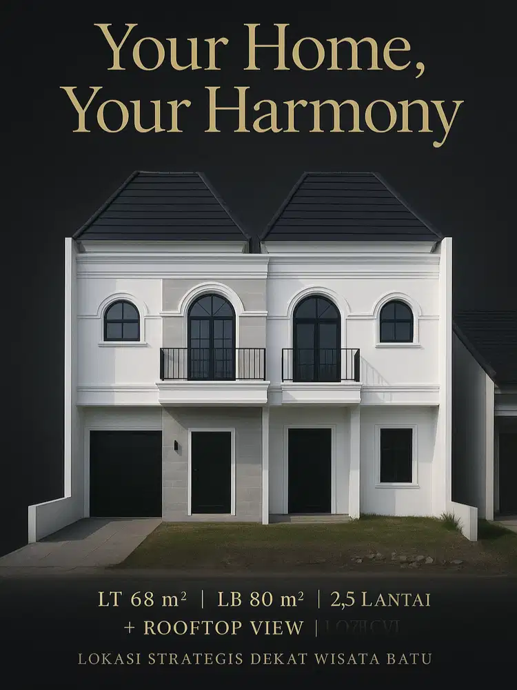 Villa Baru di Batu  2,5 Lantai Harga Turun Jadi 888 Juta‼️