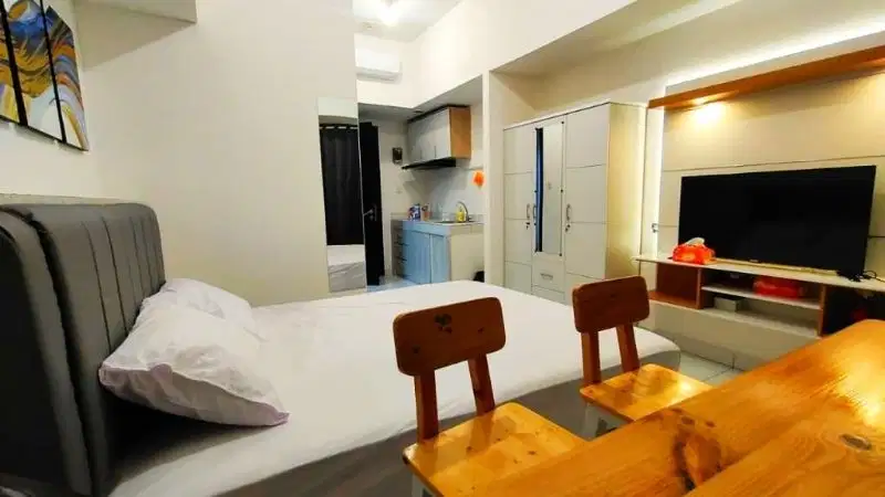 Sewa Tahunan Apartemen Studio Siap Huni Furnished Termurah