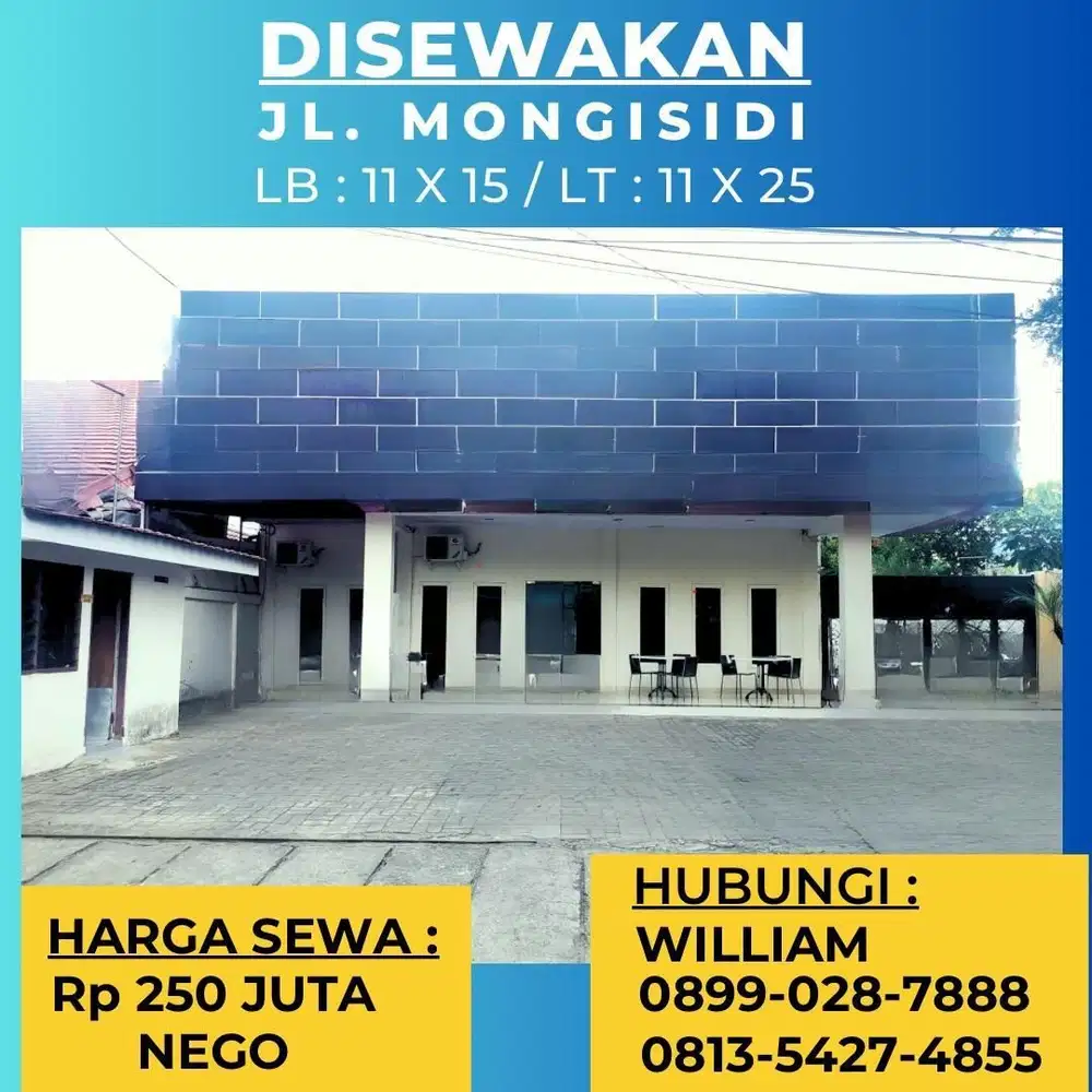 DI SEWAKAN RUANG USAHA LOKASI STRATEGIS JL MONGINSIDI MAKASSAR