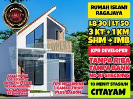 Rumah Murah Mezzanine Modern 3 Kamar Tidur Dkt Stasiun Citayam