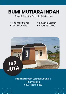 Dijual Rumah Type 36/60 lokasi dekat Stasiun Cicurug