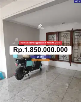Rumah di kemanggisan ilir jakarta barat