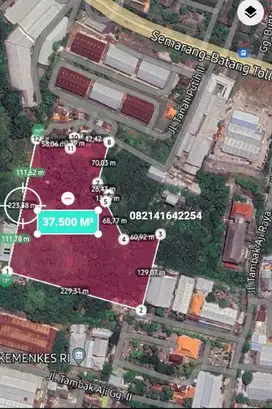 (B) Tanah Kosong area Industri SEMARANG, Hrg dbawah NJOP, Mantapp