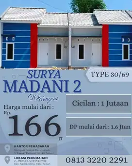 DIJUAL CEPAT RUMAH SUBSIDI TERLARIS SURYA MADANI 2