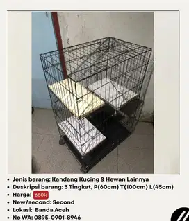 Kandang Kucing dan Hewan Lainnya