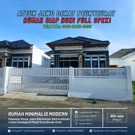 Dijual Rumah Siap Huni di Ateuk Jawo Dekat Jembatan Peunyeurat AMD