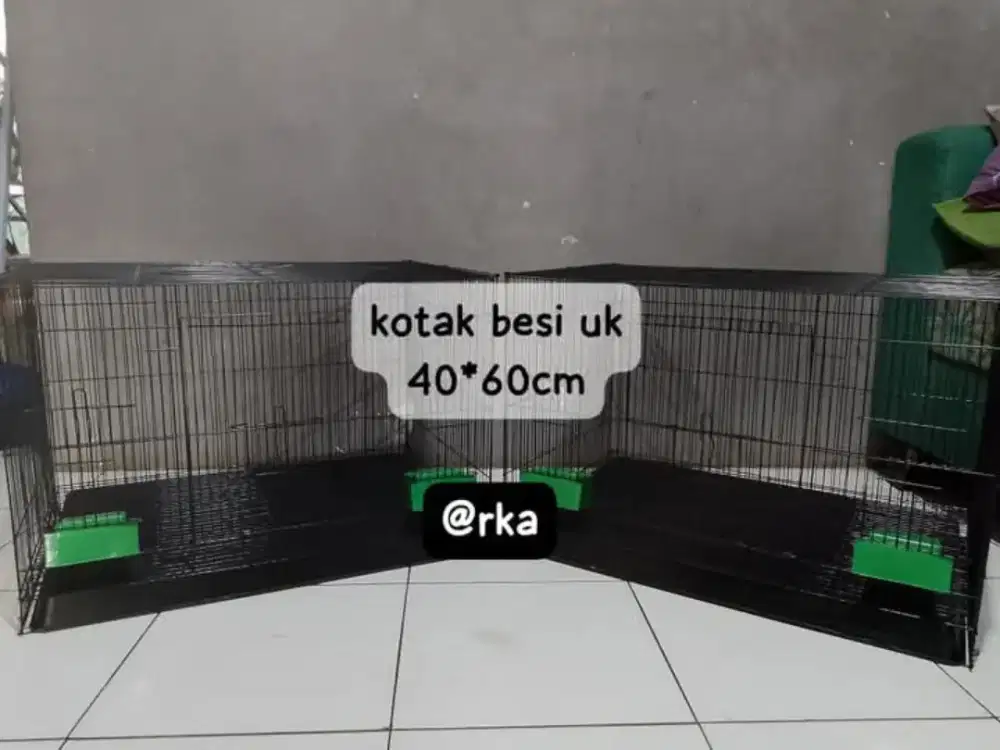 sangkar kotak besi uk 40x60cm